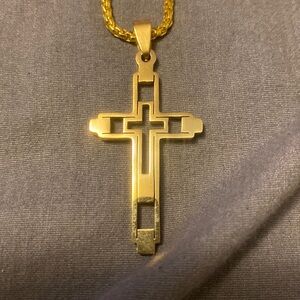 Cross pendant stainless steel cross necklace